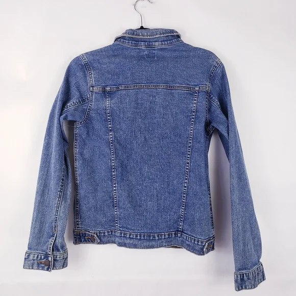 Wonder Nation Girls Jean Jacket Trucker Stretch blue size XXL 18 - Picture 4 of 5